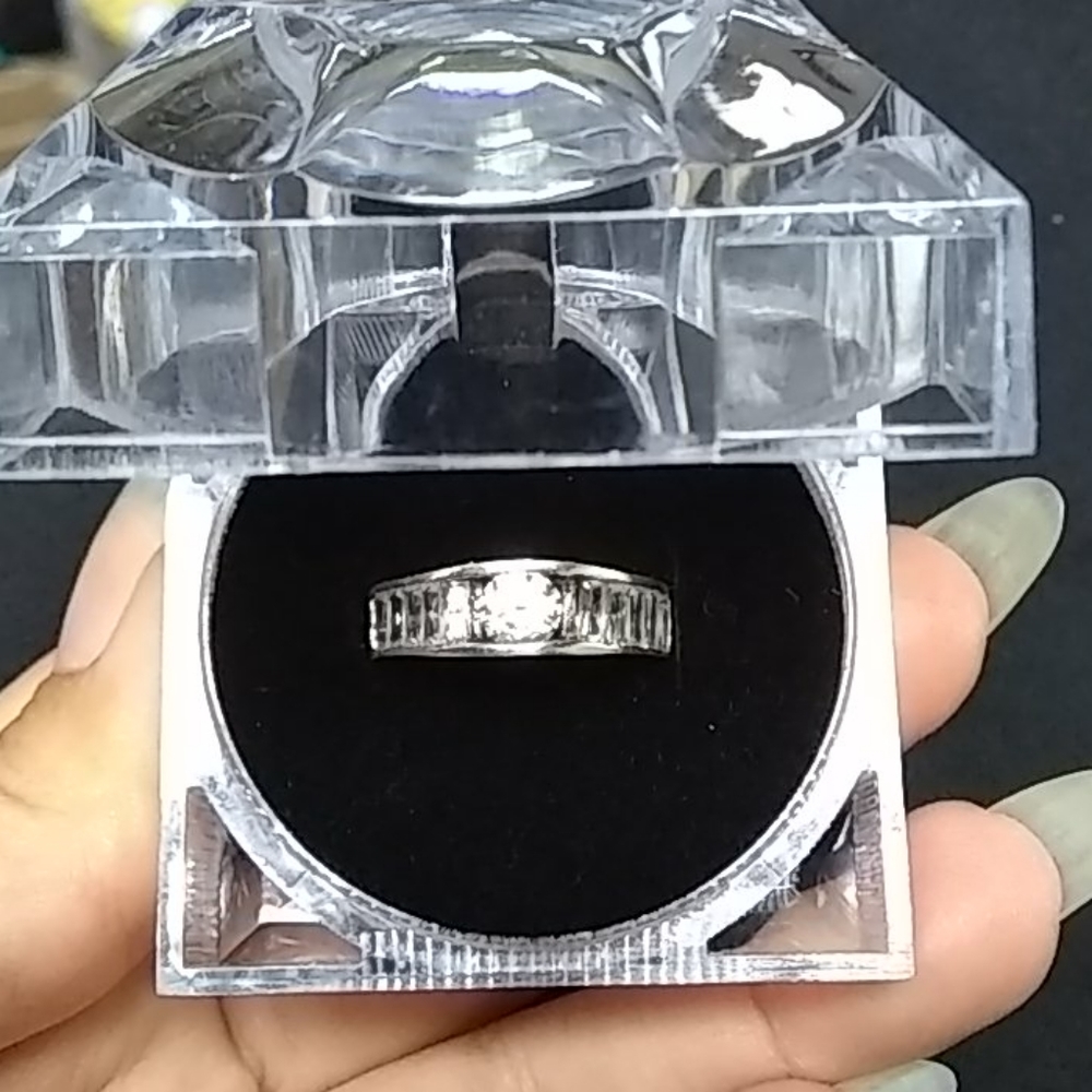 925 Gem Solid Silver Ring - image 1